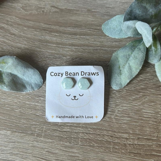 Faux Sparkle Stone Earrings Handmade with Love by Caribbean Dreams Unique Design for Everyday Wear