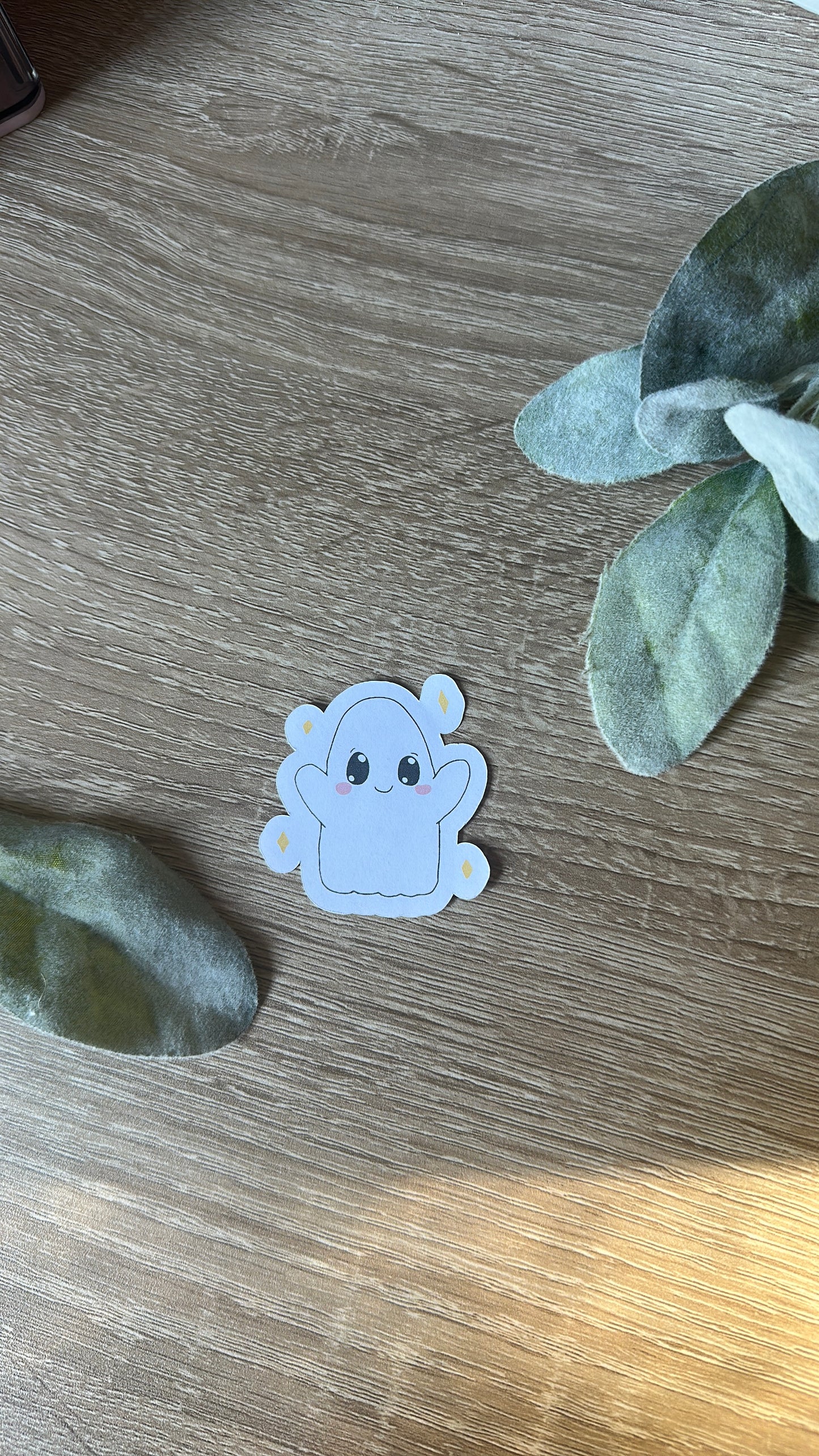 Cozy Bean Draws Ghostie Stickers - Adorable Ghost Design for Decor & Fun