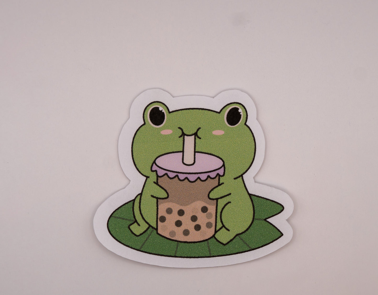 Cozy Boba Froggy Sticker