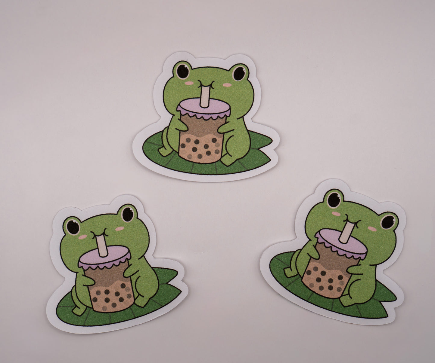 Cozy Boba Froggy Sticker