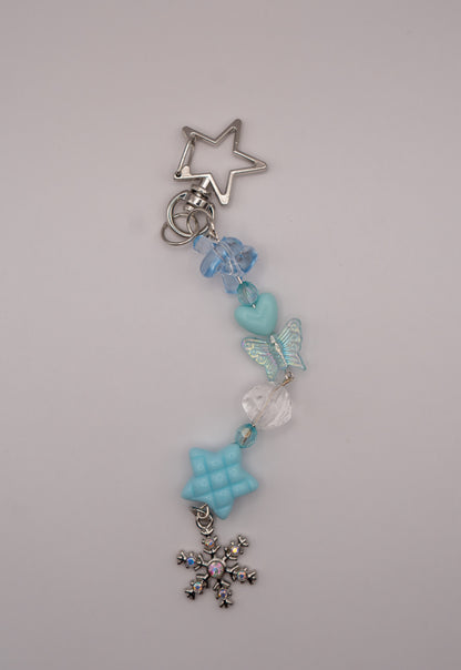 Snowflake Charm Keychain