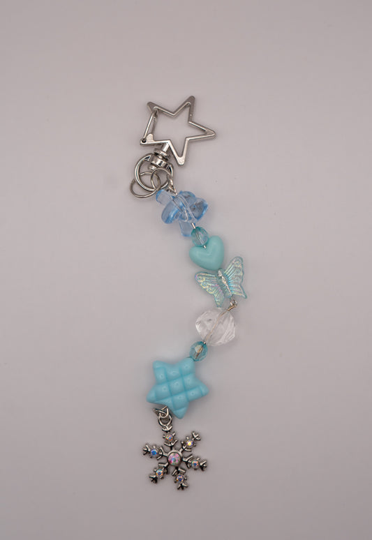 Snowflake Charm Keychain