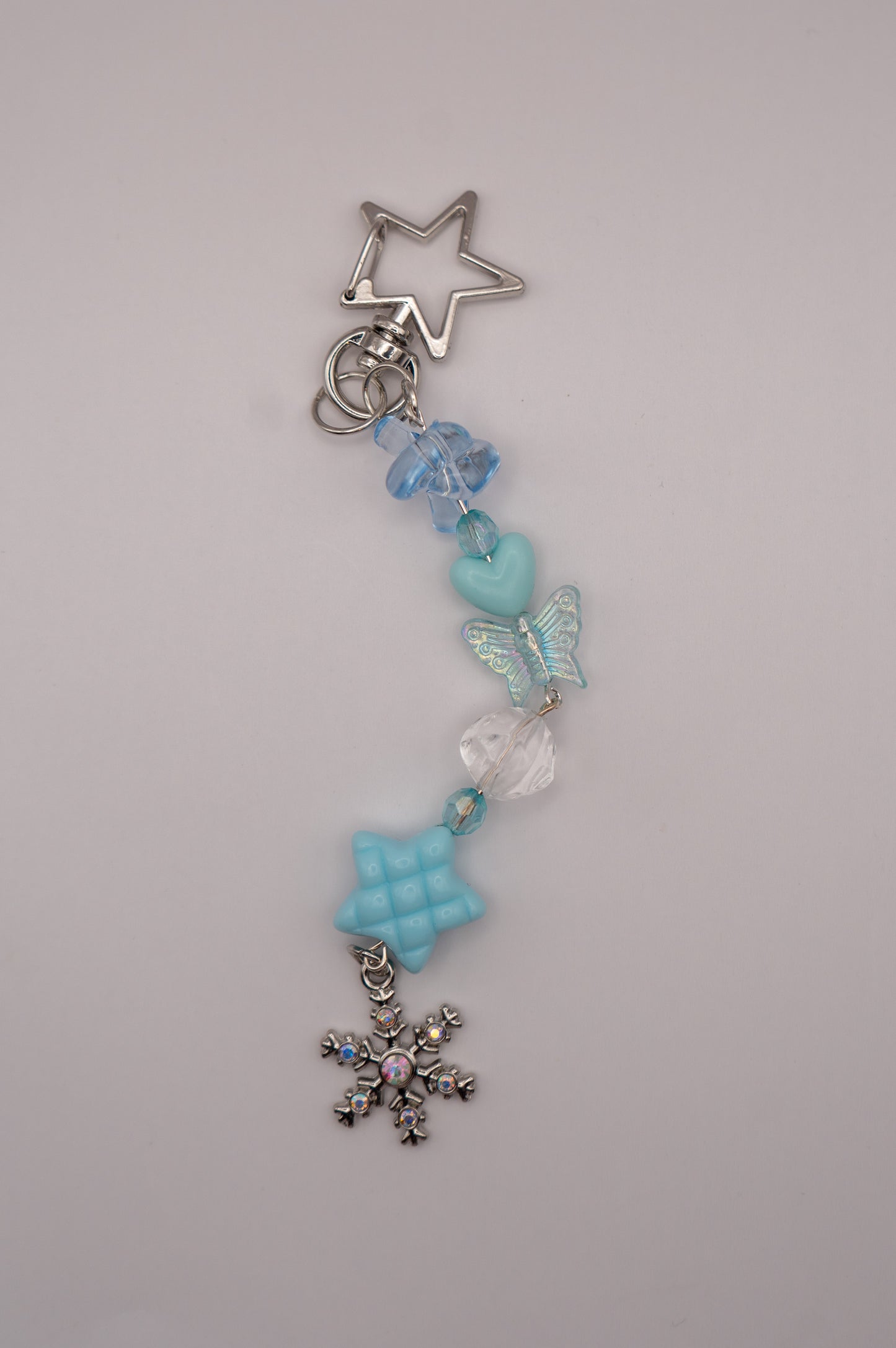 Snowflake Charm Keychain