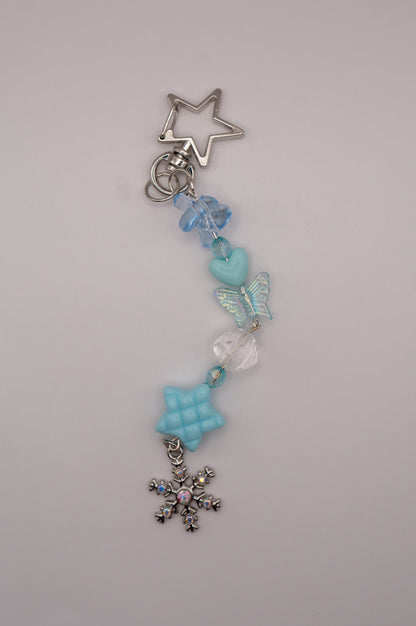 Snowflake Charm Keychain