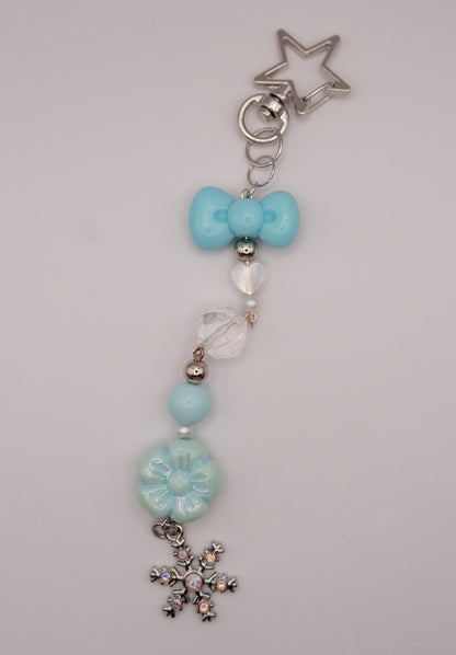 Snowflake Charm Keychain