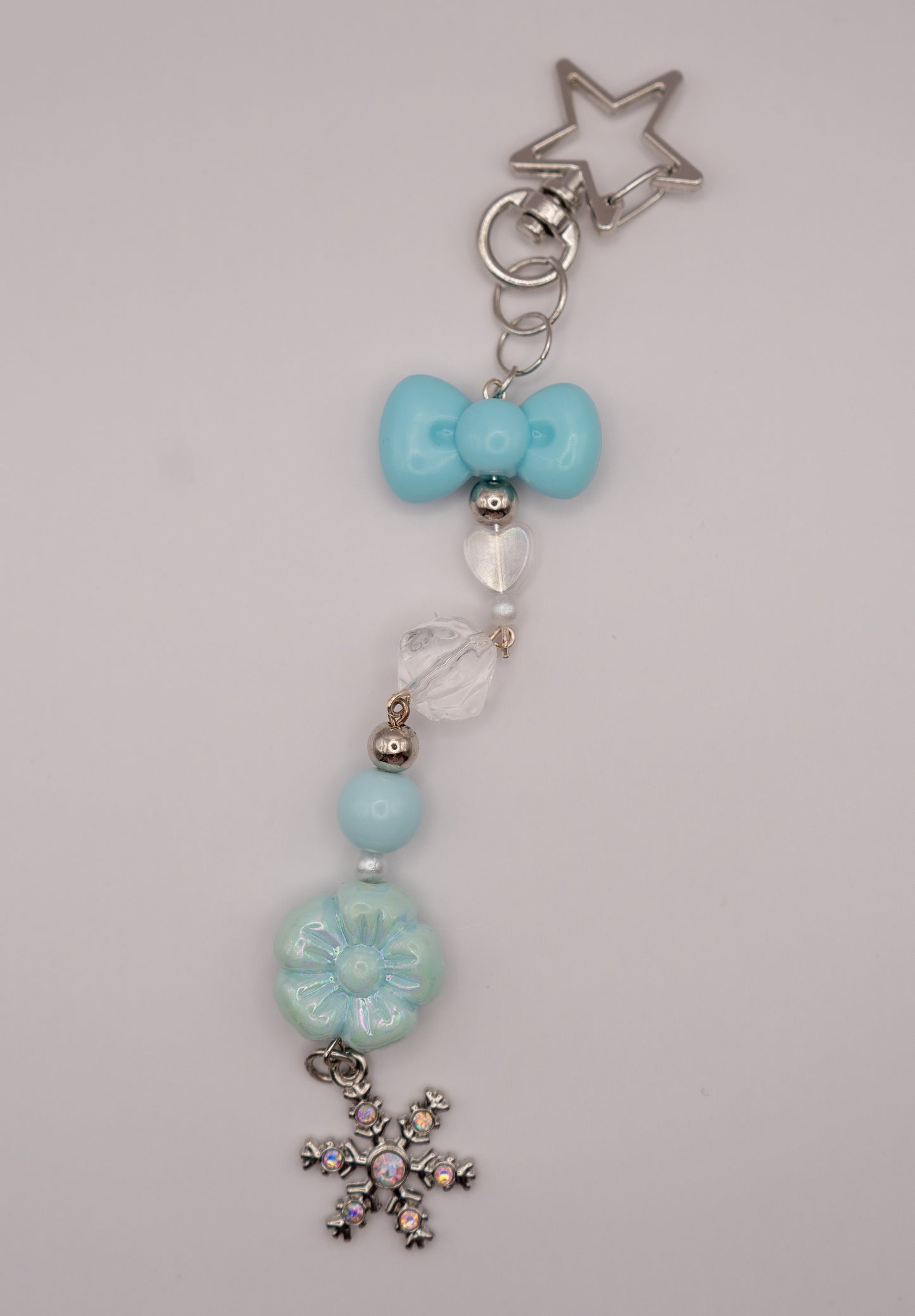 Snowflake Charm Keychain