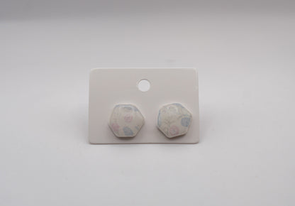 Vintage Hydrangea Stud Earrings