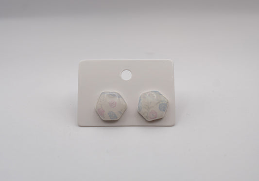 Vintage Hydrangea Stud Earrings
