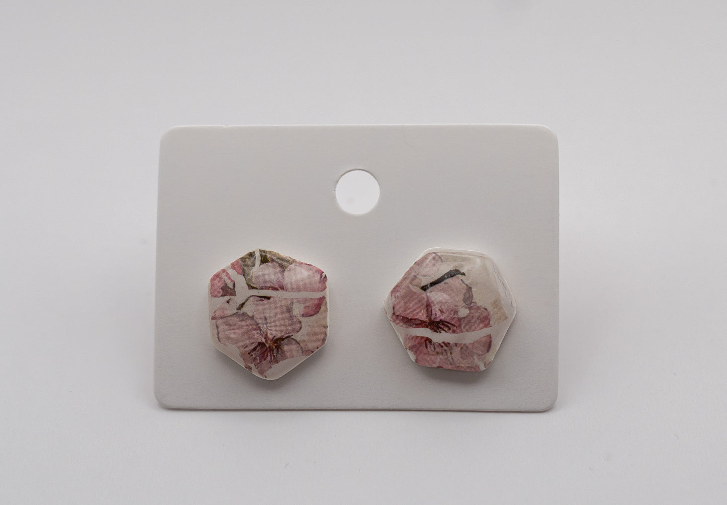 Sakura Flower Stud Earrings – 24K Gold Plated