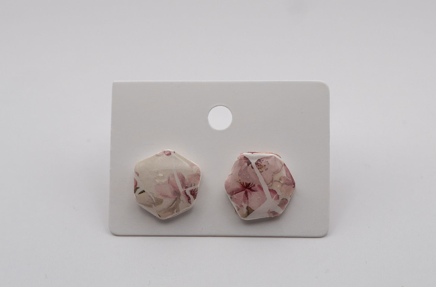 Sakura Flower Stud Earrings – 24K Gold Plated
