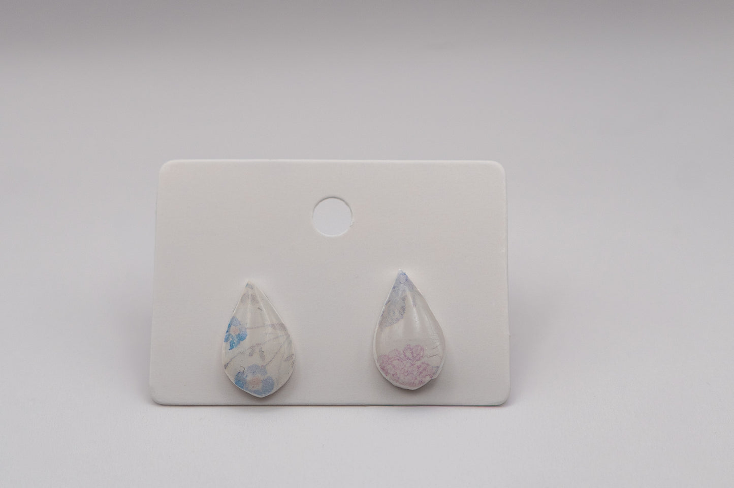 Wildflower Teardrop Stud Earrings