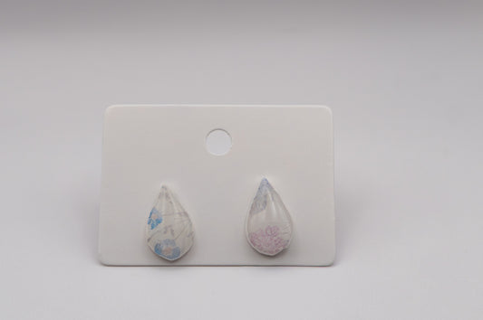 Wildflower Teardrop Stud Earrings