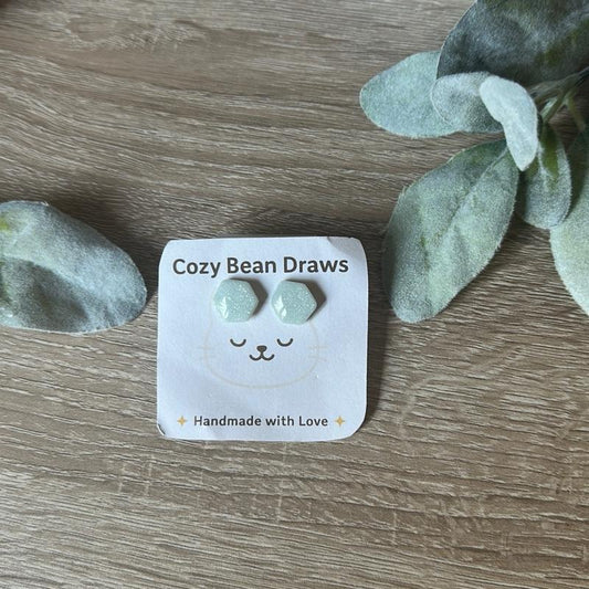 Faux Sparkle Stone Earrings Handmade with Love by Caribbean Dreams Unique Design for Everyday Wear